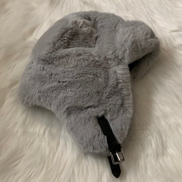 MICHAEL KORS Faux Fur Trapper Hat in Grey - Picture 1 of 5